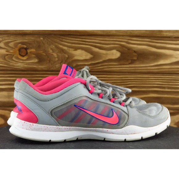 Nike Training Women Sz 8.5 M‎ Gray Lace Up Running Mesh Shoe - Picture 4 of 8